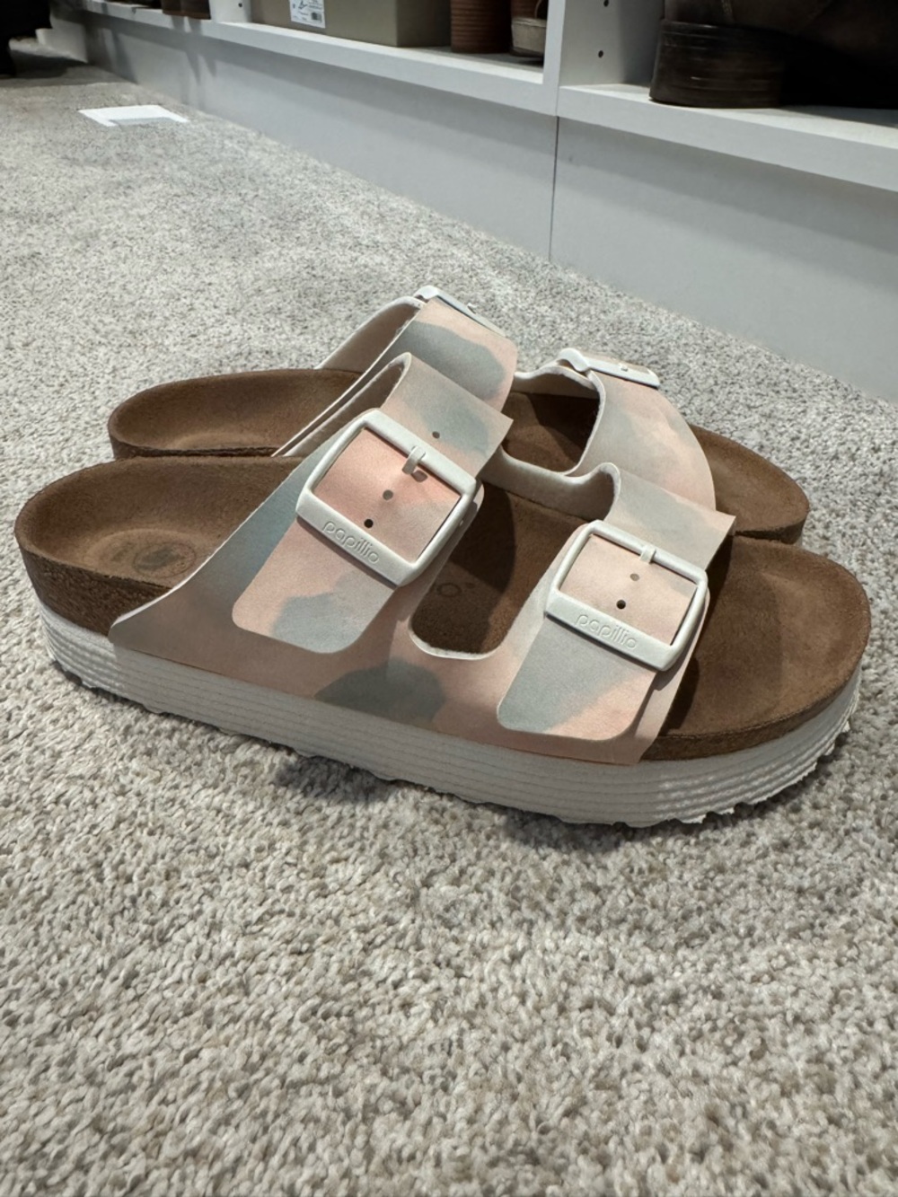 Papillio (Birk) Women's Dual-Buckle Slide Sandals